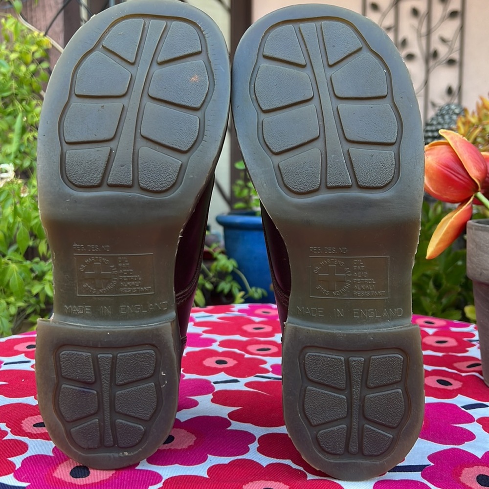 🏴󠁧󠁢󠁥󠁮󠁧󠁿 Vintage Dr. Martens MIE Chunky Heel Monk Strap Loafers UK 5 - Picture 6 of 16